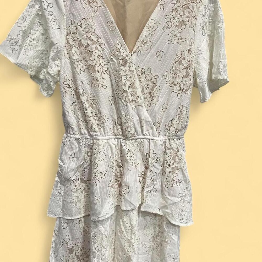 Andree-by-unit Women's White and Cream Dress